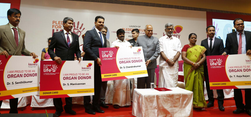Governor of Tamil Nadu and Kauvery Hospital launch campaign for organ donation awareness 