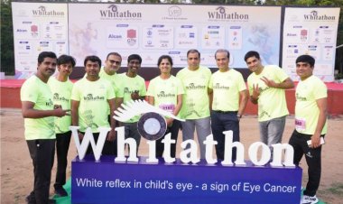 L V Prasad Eye Institute’s Whitathon Run, flagged-off by Sri Anjani Kumar, DGP, Telangana!