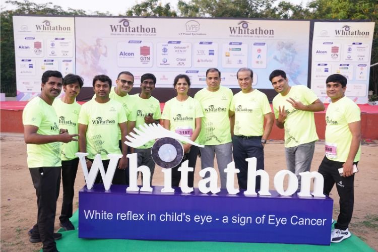 L V Prasad Eye Institute’s Whitathon Run, flagged-off by Sri Anjani Kumar, DGP, Telangana!