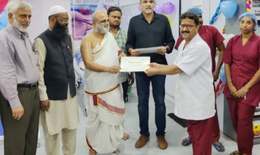 Chilkur Priest visits mosque run dialysis centre