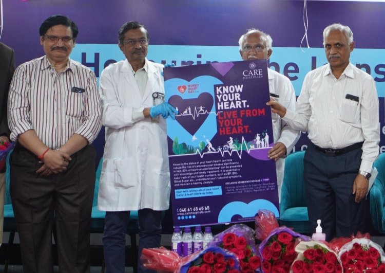 CARE Hospitals Banjara Hills Celebrates World Heart Day by Honouring Cardiac Patients.
