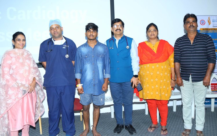 Cardiologist at The Apollo Medical College, treat a sixteen year boy with past history of Open Heart Surgery using a minimally invasive cardiac procedure!