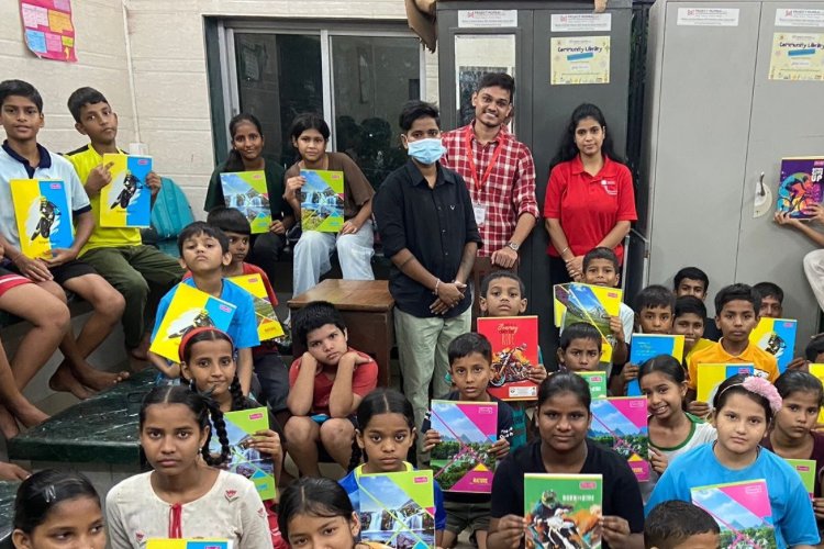 DAF Organised  Intoxication Awareness Session and Stationery Distribution in Colaba Slum, Mumbai