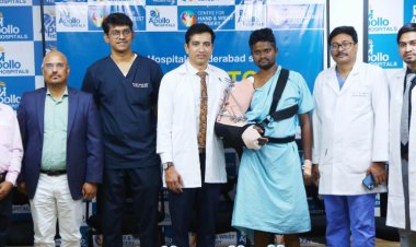 Apollo Hospitals Hyderabad pioneers Microvascular Hand Replantation in the Telugu states, bringing new hope to trauma patients!