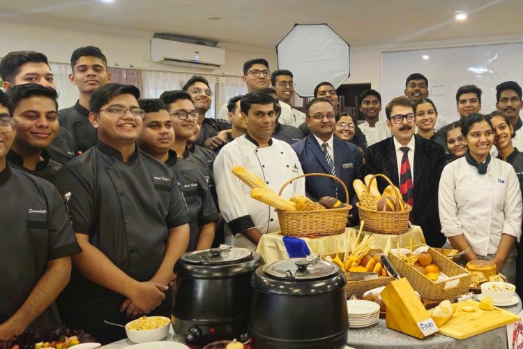 Students at The Institute of Hotel Management Hyderabad celebrate the spirit of Christmas with a Gala Luncheon