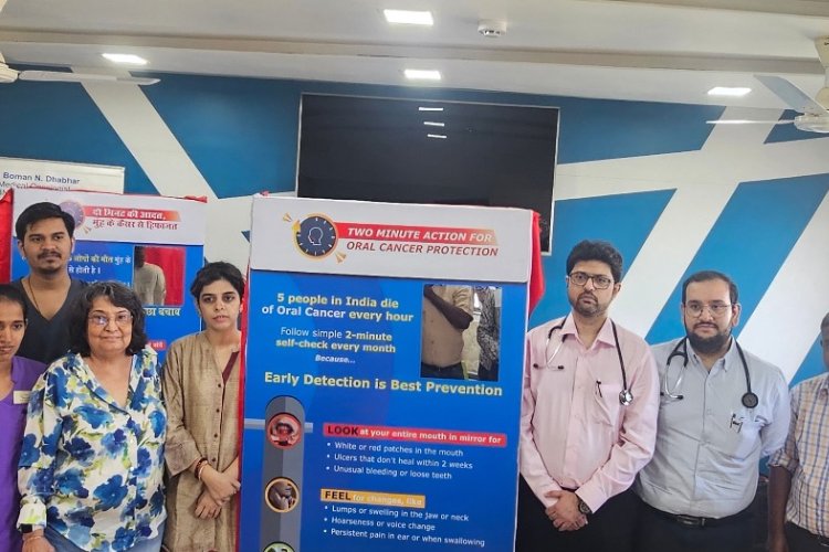 Two Minute Action for Oral Cancer Protection  65% of oral cancer cases are detected late due to a lack of awareness. A quick monthly two-minute self-check can lead to early detection of cancer