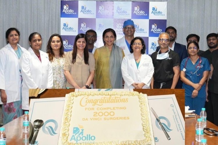 Apollo Jubilee Hills Crosses 2,000 Robotic Surgeries Milestone