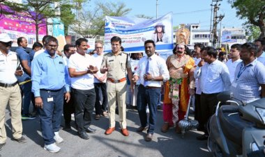 KIMS Hospitals organises road safety awareness rally in Kurnool