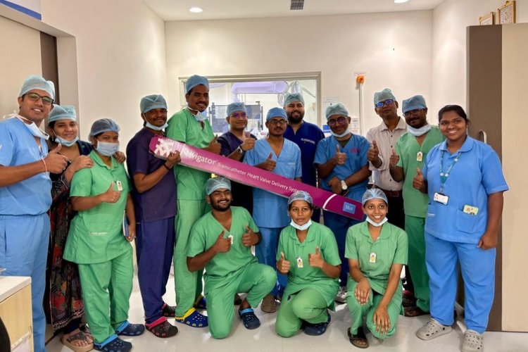 Knife-less Heart Valve Replacement Performed at KIMS Saveera