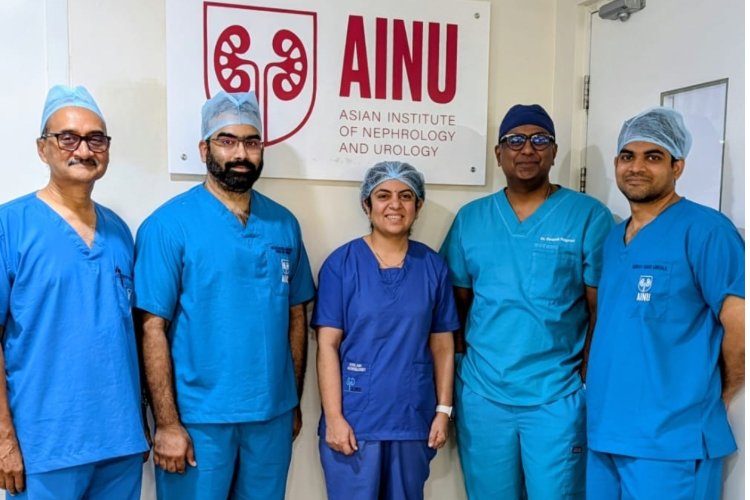 Baby First, Stone Later:  AINU Hospital Hitec City Doctors safely treat 4-cm Kidney stone after delivery