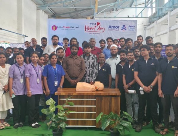 Amor Hospitals commemorate World Heart Day with a Health Awareness Camp at LiftTrade