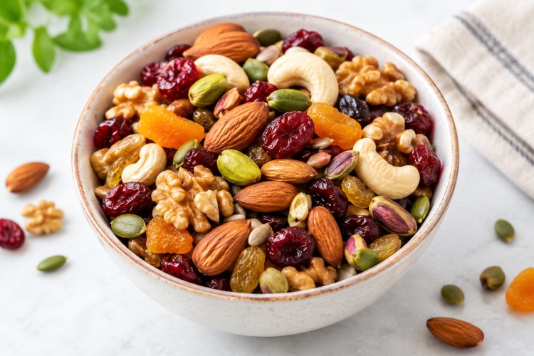 HEALTHY SNACKING ON TRAIL MIX